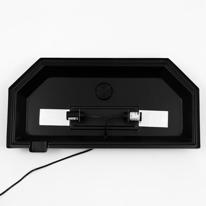 Аквариум Аквариум "Панорамный" с крышкой, 50 литров, 56 х 26 х 36 см, чёрный