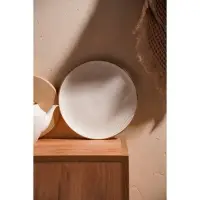 Тарелка SL Home &laquo;Волна в камне&raquo;, d=25.5 см, фарфор, белая