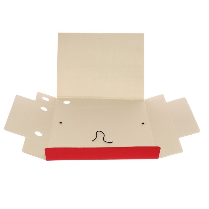 Папка архивная на резинках Calligrata, микрогофрокартон, 75 мм, до 700 л, красный Папка архивная на резинках Calligrata, микрогофрокартон, 75 мм, до 700 л, красный