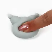 Мялка антистресс &laquo;Подарочек только для тебя&raquo;, серая, 4.4&times;3.5 см