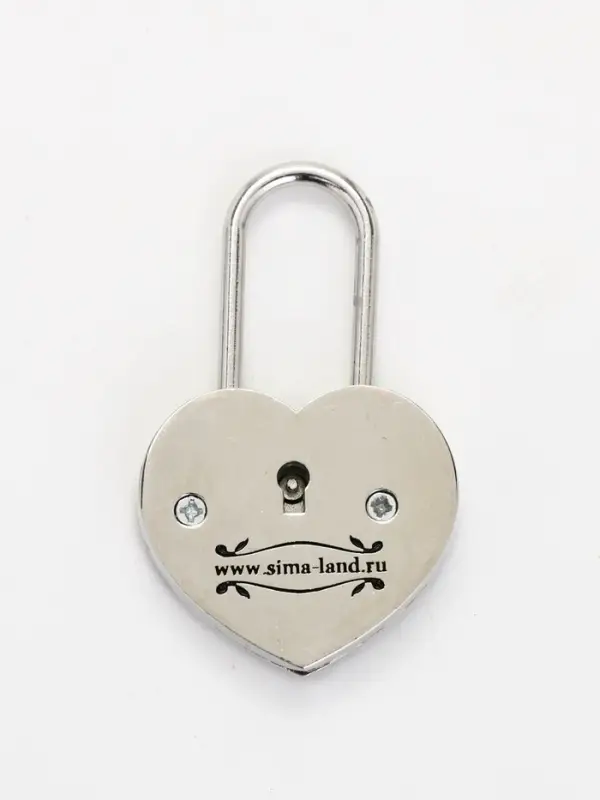 Замок свадебный с ключом «Вместе навсегда», 5.1×7 см Замок свадебный с ключом «Вместе навсегда», 5.1×7 см