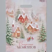 Пакет подарочный полиэтиленовый, упаковка, &laquo;Сказочных моментов&raquo;, 30&times;40 см