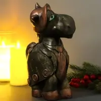 Копилка "Конь в пальто" 16,5х11,5х25 см, золото