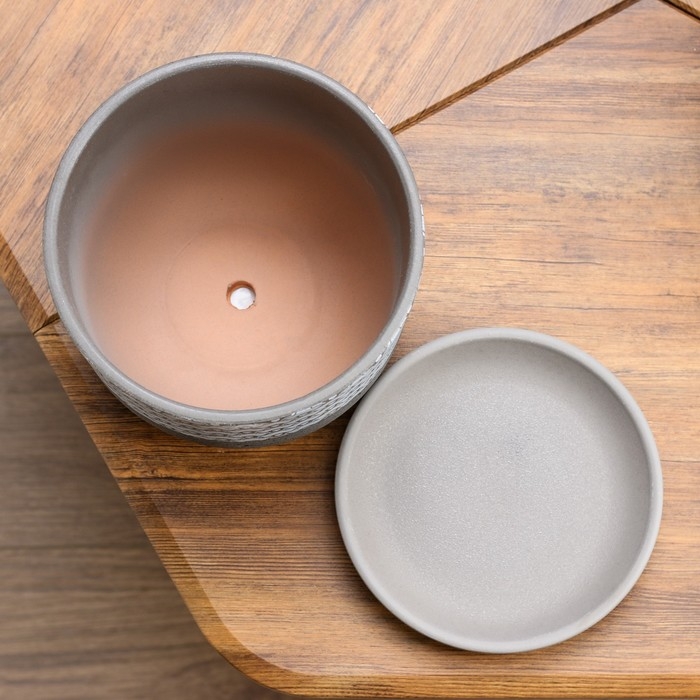 Горшок цветочный Горшок цветочный "Хоккайдо" серый бук №3 2,79 л