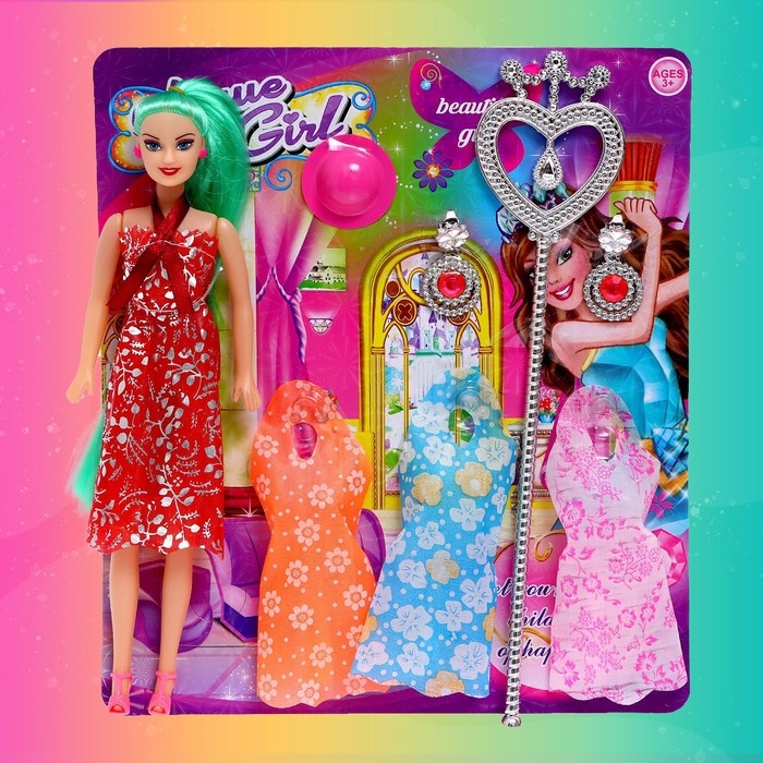 Кукла-модель «Оля» с аксессуарами, МИКС