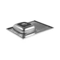 Мойка кухонная ZEIN, накладная, левая, 0.4 мм, 80*60*16 см, 1 1/2&rsquo;&rsquo;, без сифона