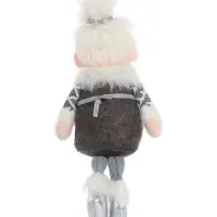 Игрушка мягкая &laquo;Бабушка Мороз в костюме с ремешком&raquo; 15&times;39 см, серая