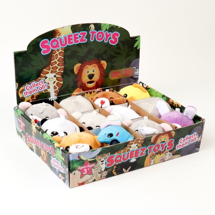 Мялка с гидрогелем «Животные», виды МИКС Мялка с гидрогелем «Животные», виды МИКС