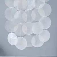 Ловец снов "Паутинка с цветком" перламутр 25 кружков d=4,8 см 15х41 см