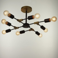 Люстра 2427// E27 40Вт черно-бронзовый 61х61х25,5 см BayerLux