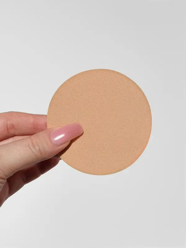 Спонжи для макияжа, набор - 10 шт., d=8 см, бежевые Спонжи для макияжа, набор - 10 шт., d=8 см, бежевые