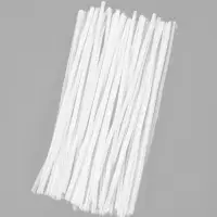 Синельная проволока, набор 90 шт., белая, 30 см