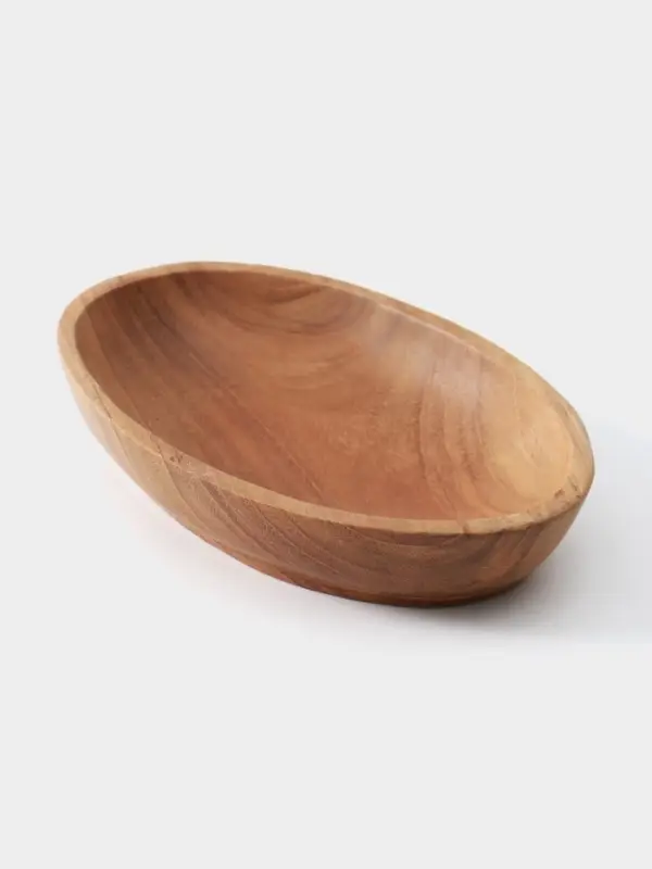 Тарелка, 17&times;11&times;3 см, тиковое дерево