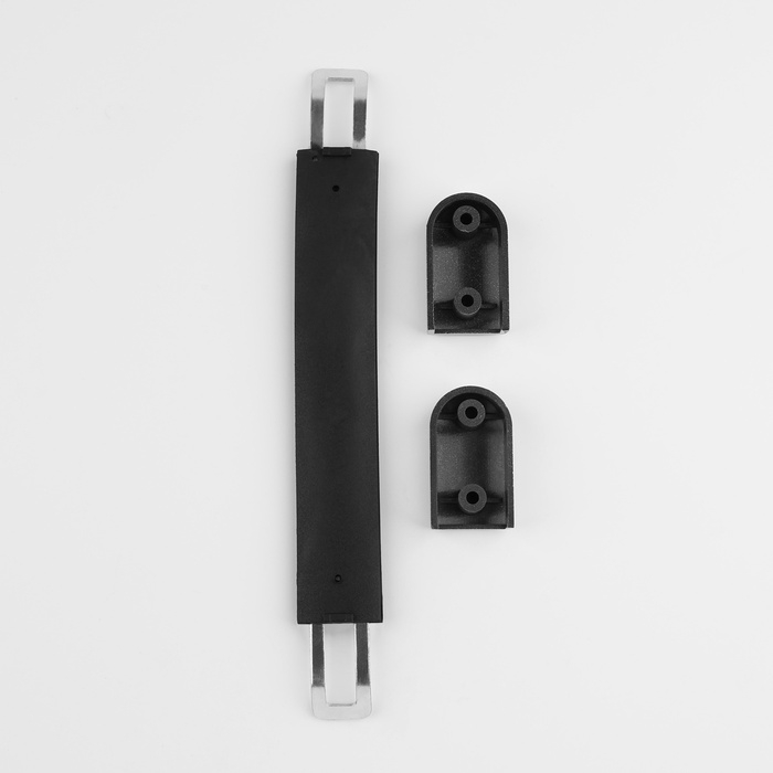 Ручка для чемодана, пластик, 20 × 2,2 см, цвет чёрный/серебряный Ручка для чемодана, пластик, 20 × 2,2 см, цвет чёрный/серебряный