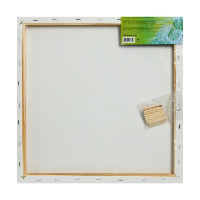 Холст на подрамнике, хлопок 100%, 40 х 40 х 1.8 см, акриловый грунт, мелкозернистый, 280 г/м² Холст на подрамнике, хлопок 100%, 40 х 40 х 1.8 см, акриловый грунт, мелкозернистый, 280 г/м²