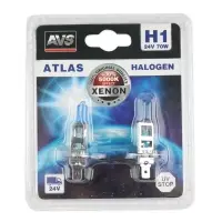 Галогенная лампа AVS ATLAS/5000К/ H1.24V.70W.блистер 2шт.