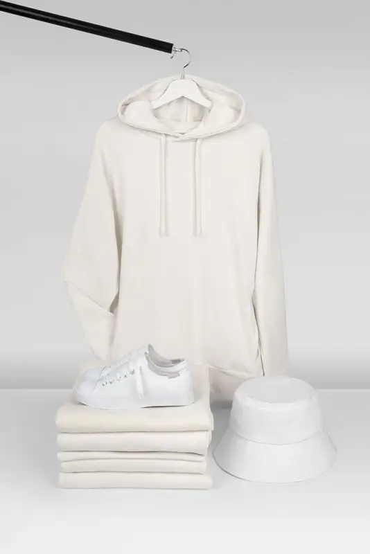 Худи унисекс H2, молочно-белое, размер XS/S Худи унисекс H2, молочно-белое, размер XS/S