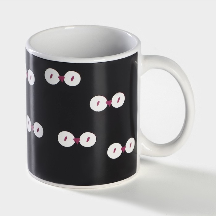 Кружка-хамелеон керамическая Доляна &laquo;Совы&raquo;, 350 мл