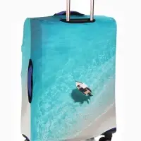 Чехол для чемодана &laquo;Море&raquo;, 20", разноцветный