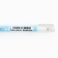 Ручка шариковая, синяя паста 0.5 мм с колпачком пластик «Далматинцы»