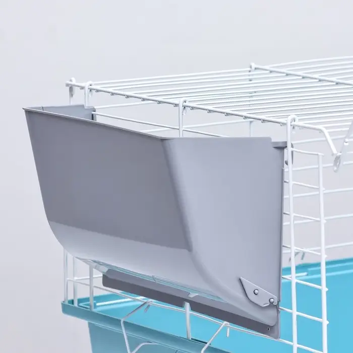 Клетка для грызунов &laquo;Пижон&raquo; №1 складная, 58&times;40&times;34 см (+миска, 2 кормушки), бирюзовая