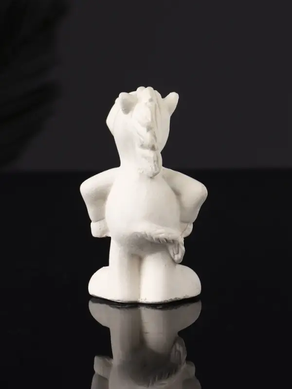 Фигура Фигура "Конь реальный" 8 см, натуральный, гипс