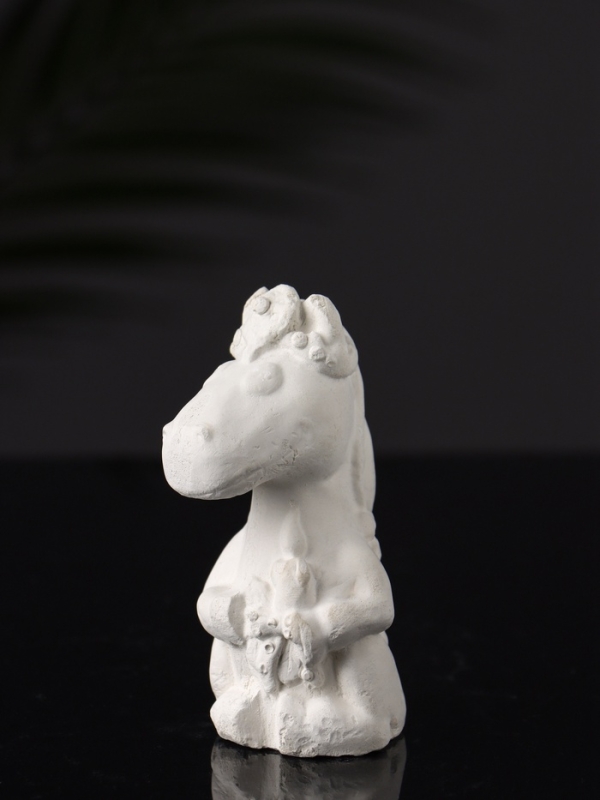 Фигура под роспись  Фигура под роспись "Лошадка с косой"  9х5х5 см