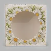 Коробка подарочная сборная с окном, упаковка, &laquo;Презент&raquo;, 11.5&times;11.5&times;3 см