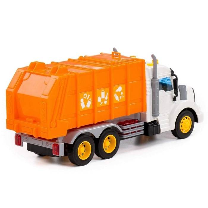 Автомобиль коммунальный «Профи» оранжевый, инерционный, со светом и звуком Автомобиль коммунальный «Профи» оранжевый, инерционный, со светом и звуком