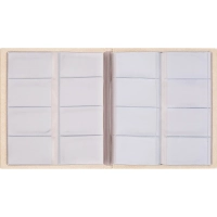 Визитница настольная на 256 визиток Комус,ПВХ, бежевый ,2376-115