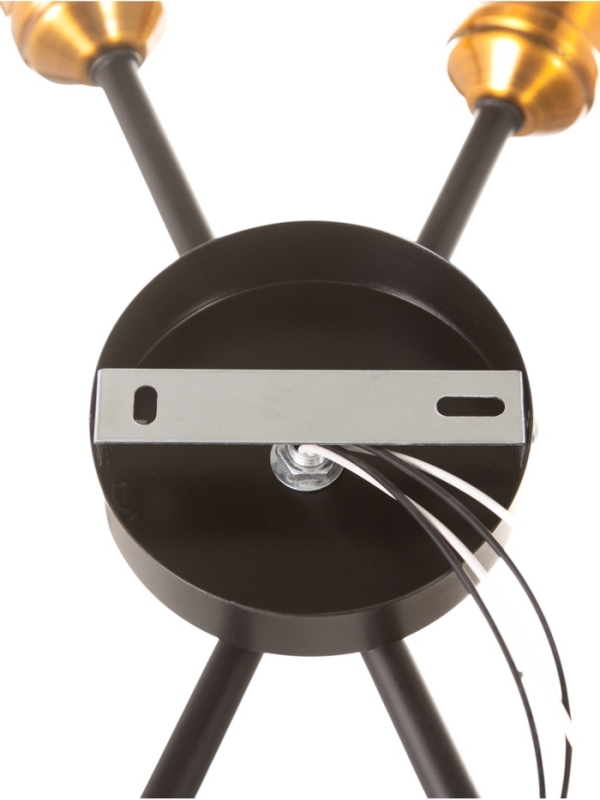 Бра Бра "Факел" 2х40Вт Е27 черный/бронза 7,5х18х41,5см