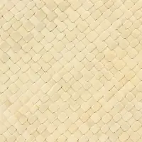 Сумка плетёная на застёжке из пандана, 41&times;16&times;50 см, бежево-чёрная