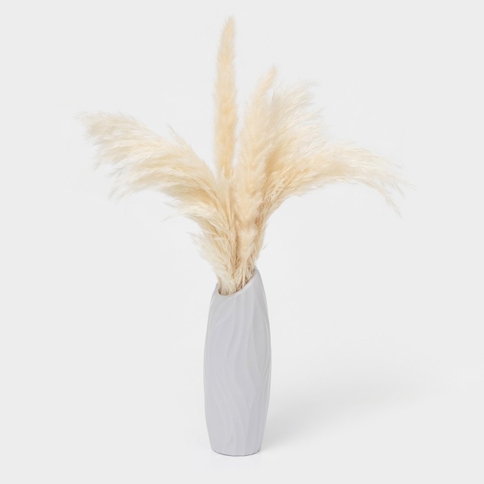 Ваза для цветов, 550 мл, 7×20 см, цвет серый Ваза для цветов, 550 мл, 7×20 см, цвет серый