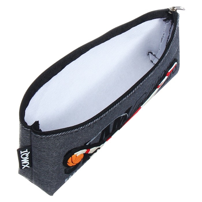 Пенал школьный на молнии Пенал школьный на молнии "Баскетбол", микс