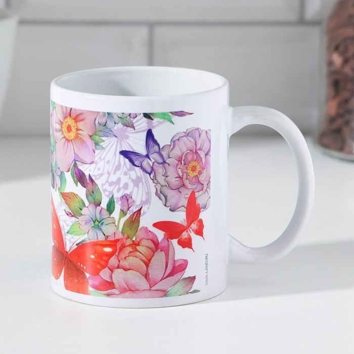 Кружка сублимация Кружка сублимация "Ксения" 320 мл, с нанесением