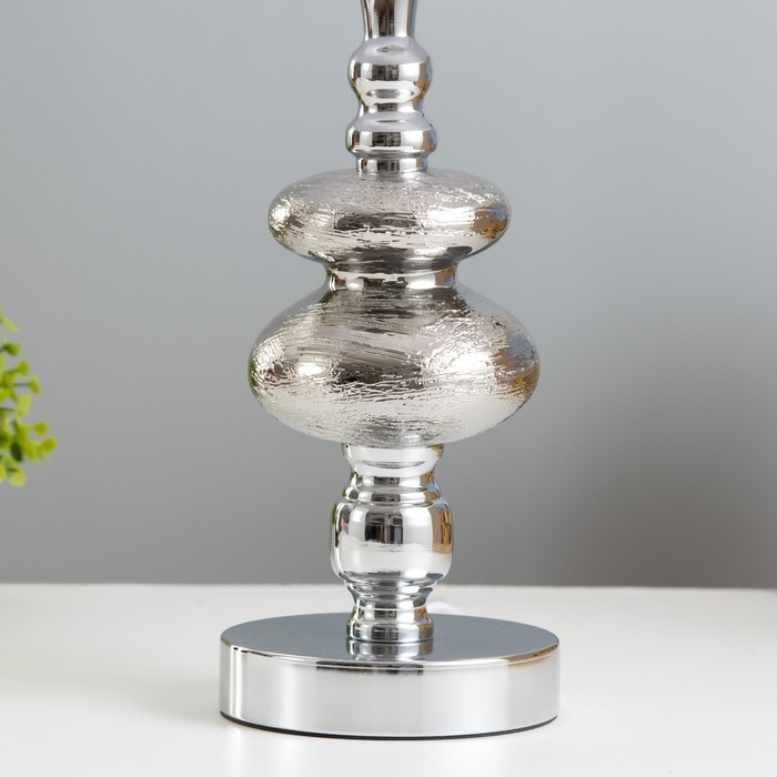 Настольная лампа Настольная лампа "Флавия" Е27 40Вт хром 25х25х44 см RISALUX