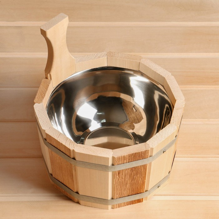 Шайка- ушат, бадья 3 л, с нержавеющей вставкой, ТЕРМО Шайка- ушат, бадья 3 л, с нержавеющей вставкой, ТЕРМО