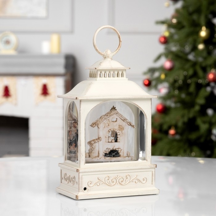 Фигура светодиодная «Рождество», 21х13.3х8.1 см, музыка, батарейки ААх3 (не в комплекте), USB, свечение тёплое белое Фигура светодиодная «Рождество», 21х13.3х8.1 см, музыка, батарейки ААх3 (не в комплекте), USB, свечение тёплое белое