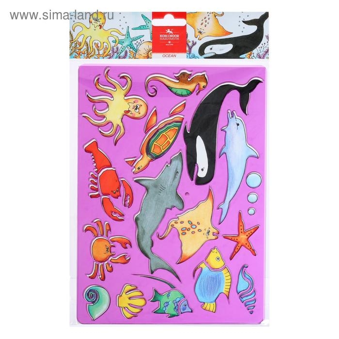 Трафарет Koh-I-Noor 9820/03, Трафарет Koh-I-Noor 9820/03, "Океан"
