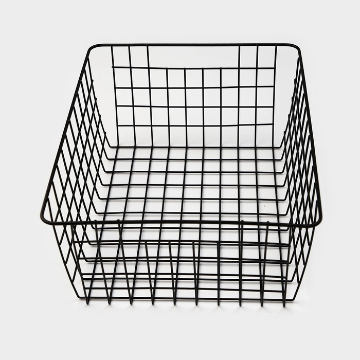 Корзина для хранения Доляна «Эрин», 36×27×14 см, цвет чёрный Корзина для хранения Доляна «Эрин», 36×27×14 см, цвет чёрный