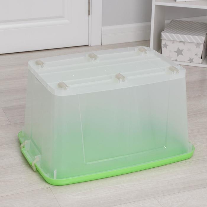 Ящик для хранения с крышкой Darel-box, 75 л, 70×49×37 см, цвет МИКС Ящик для хранения с крышкой Darel-box, 75 л, 70×49×37 см, цвет МИКС