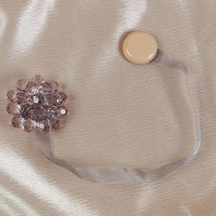 Подхват для штор «Гроздь», d = 4,5 см, цвет серый Подхват для штор «Гроздь», d = 4,5 см, цвет серый