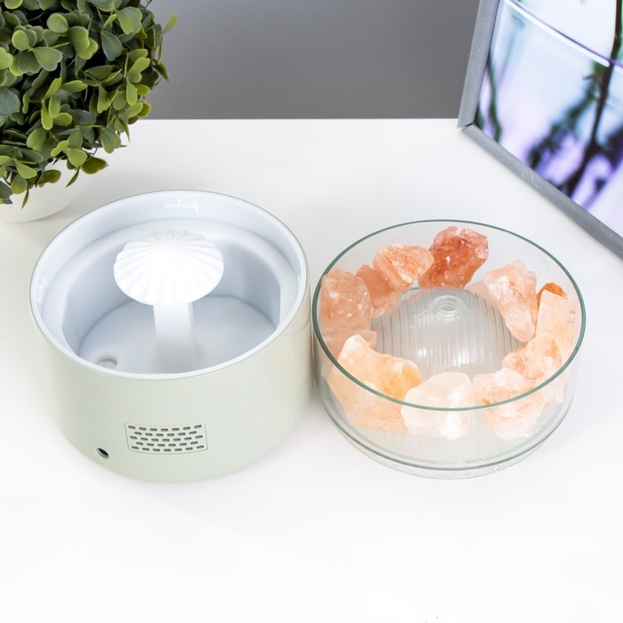 Ночник-увлажнитель Ночник-увлажнитель "Антер" LED 3Вт USB RGB белый 13х13х12 см RISALUX