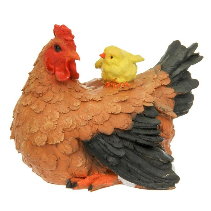 Садовая фигура  Садовая фигура "Курица Наседка" 27х19х23см