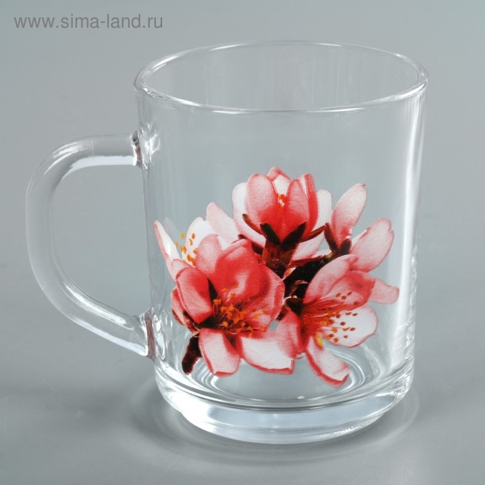 Кружка стеклянная для чая «Ассорти», 200 мл, рисунок МИКС Кружка стеклянная для чая «Ассорти», 200 мл, рисунок МИКС