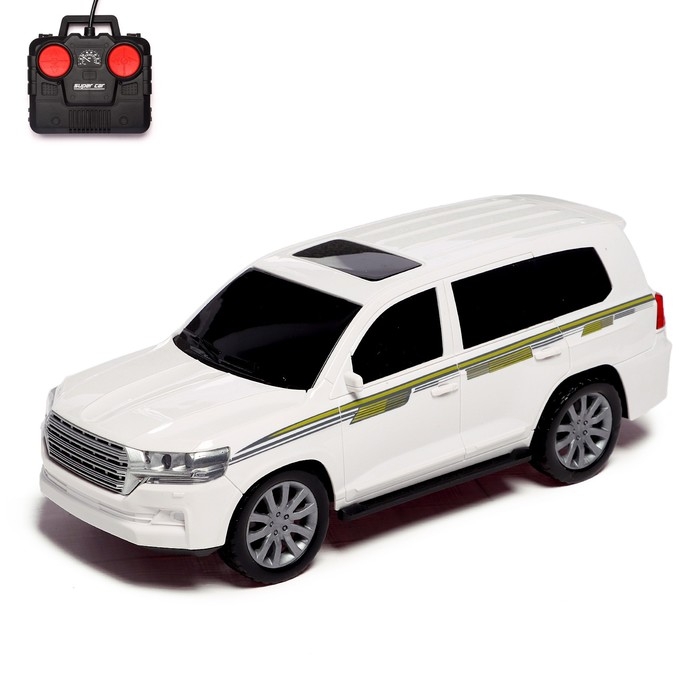 Джип радиоуправляемый «Крузер», 1:14, работает от аккумулятора, цвет белый Джип радиоуправляемый «Крузер», 1:14, работает от аккумулятора, цвет белый