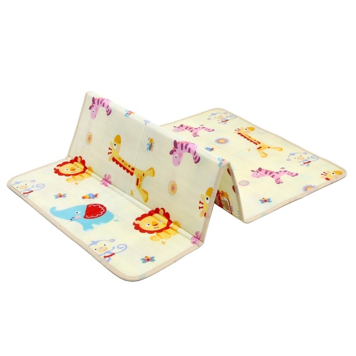 Игровой коврик для детей складной «Мои друзья», двусторонний, размер 180х100 см, Крошка Я Игровой коврик для детей складной «Мои друзья», двусторонний, размер 180х100 см, Крошка Я