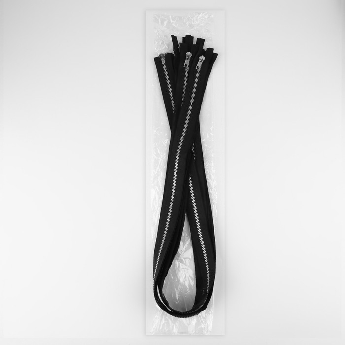 Молния металлическая, №5, 2 замка, разъёмная, замки автомат, 110 см, цвет чёрный/никель, цена за 1 штуку Молния металлическая, №5, 2 замка, разъёмная, замки автомат, 110 см, цвет чёрный/никель, цена за 1 штуку