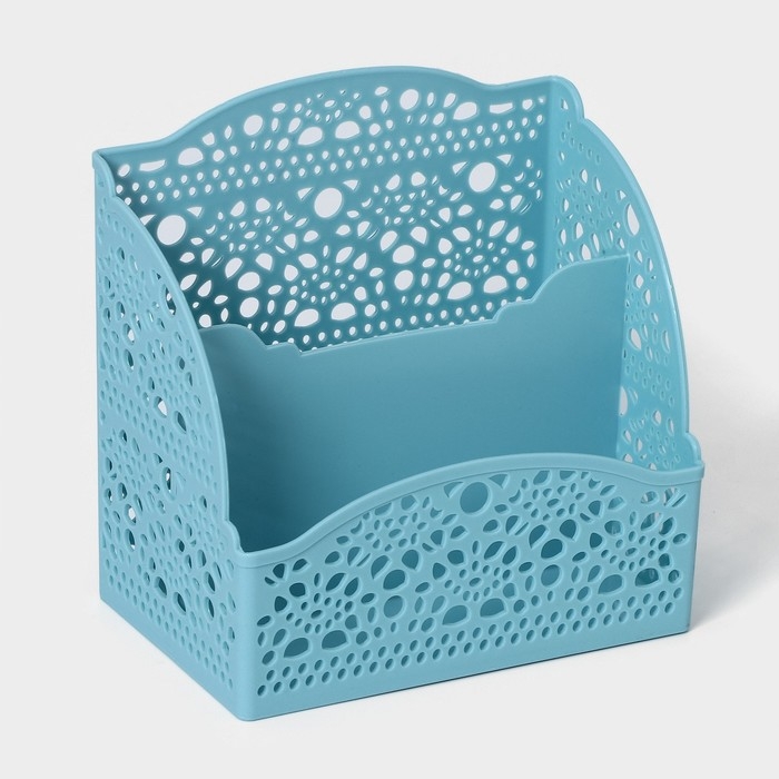 Корзина для хранения «Ажур», 2 отделения, 13,3×8,3×13,2 см, цвет МИКС Корзина для хранения «Ажур», 2 отделения, 13,3×8,3×13,2 см, цвет МИКС
