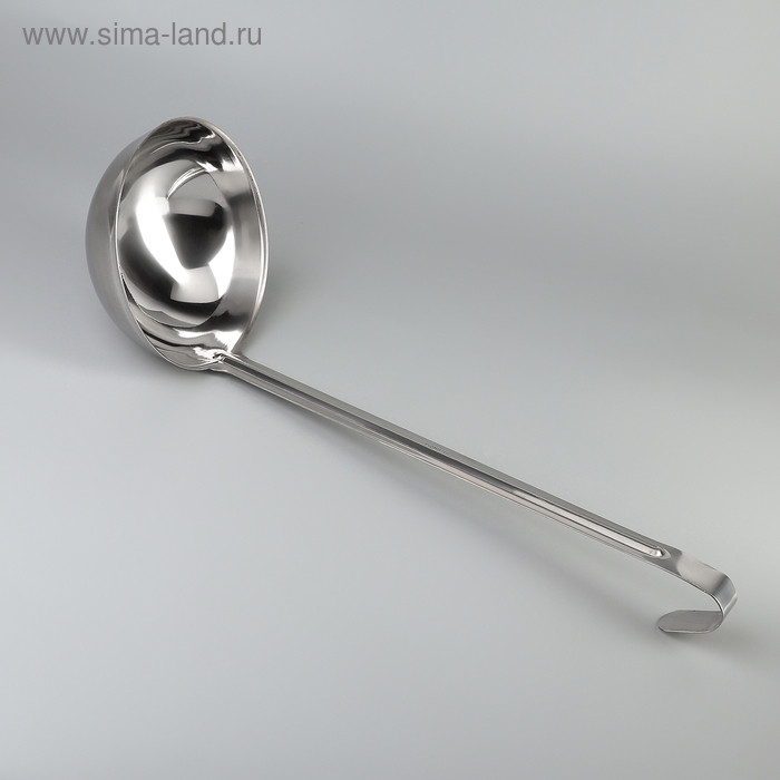 Половник, 750 мл, d=16.5 см, длина ручки 38 см, цельнотянутый Половник, 750 мл, d=16.5 см, длина ручки 38 см, цельнотянутый